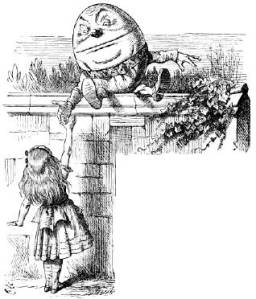 'When I use a word,' Humpty Dumpty said, in rather a scornful tone, 'it means just what I choose it to mean — neither more nor less.'