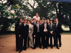 Eton Choral Course about 2000. Guess which is Hugh